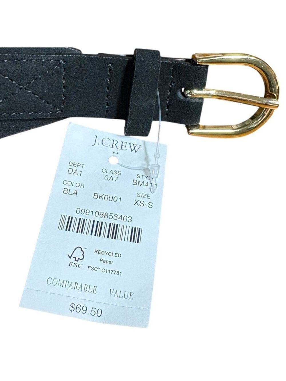 J.Crew-NWT Women’s black suede dress belt. XS-S 
Fits 27.5”-31.5” waist. New! - Picture 5 of 11
